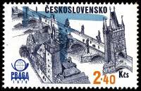 (1976-029) Марка Чехословакия "Мост"    Международная выставка марок Прага II Θ